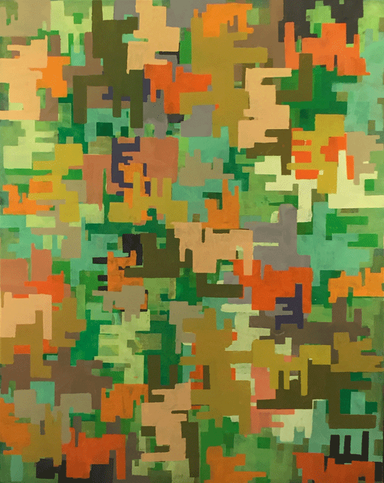 new
     painting by David Davron - Squibbling - 2015